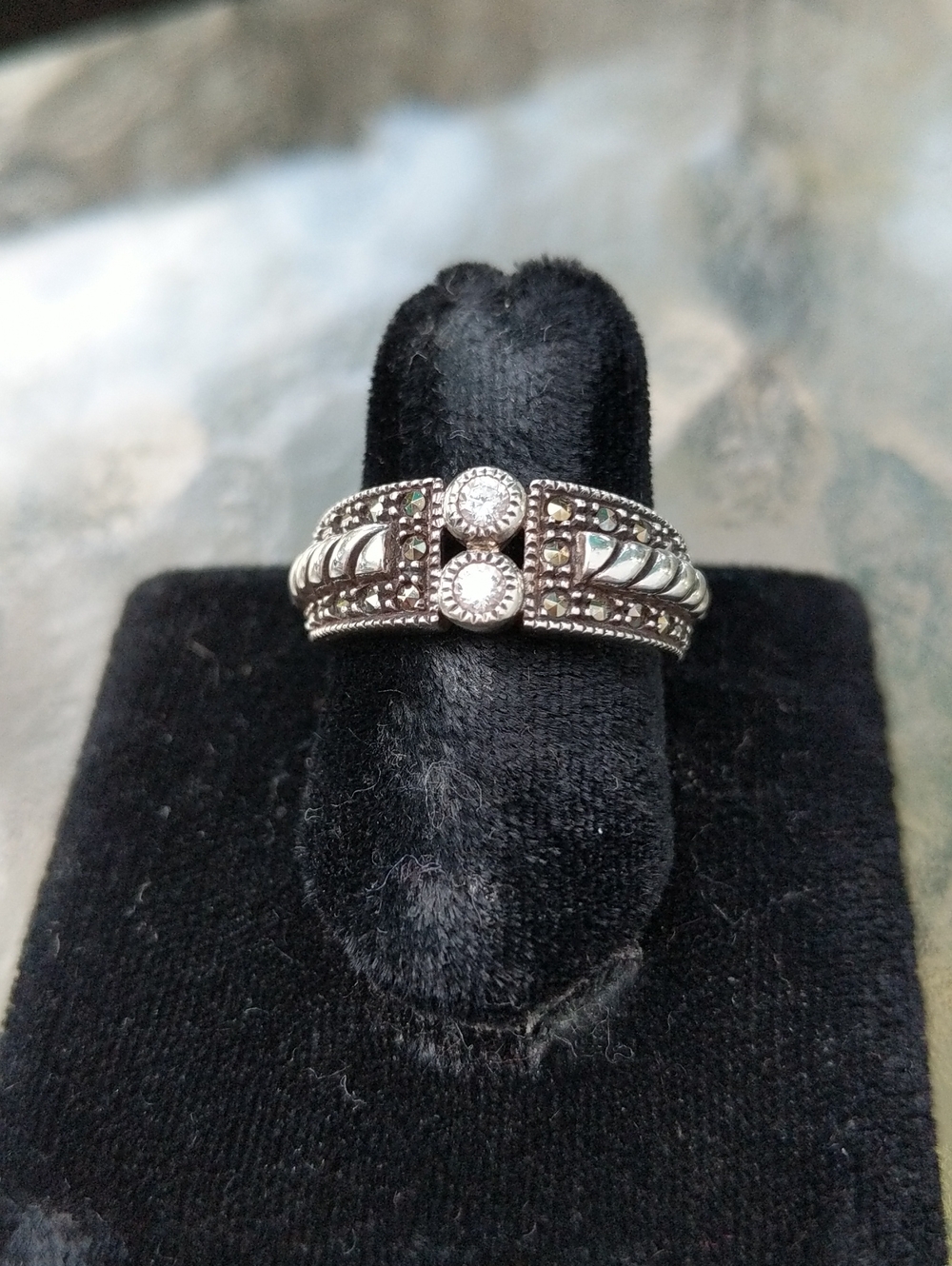 Judith Jack Sterling Silver Ring